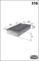 MECAFILTER ELP3630 - AIRE TUR.FIAT,LANCIA