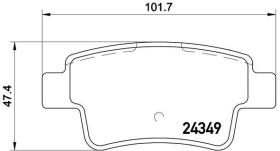 BREMBO P23104 - PASTILLA DE FRENO