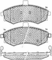 BSF 10762 - PASTILLAS HYUNDAI MATRIX 2002->