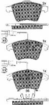 BSF 10783 - PASTILLAS VW TOUAREG[16"]2004->