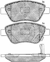 BSF 10840 - PASTILLAS OPEL CORSA D 2006->