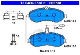 ATE 602738 - PASTILLA DE FRENO CITROEN JUMPY (7-