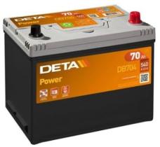 DETA DB704 - BATERIA - + 70 AH-540 AMP ASIATICA