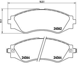 BREMBO P10006 - PASTILLA DE FRENO