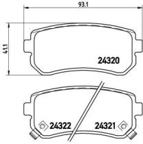 BREMBO P30025 - PASTILLA DE FRENO