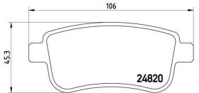 BREMBO P68041 - PASTILLA DE FRENO