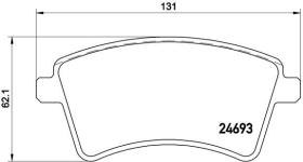 BREMBO P68053 - PASTILLA DE FRENO