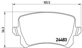 BREMBO P85109 - PASTILLA DE FRENO