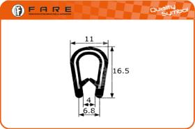 FARE PF001 - BURLETE PVC FLEXIBLE(ALMA METALIC)