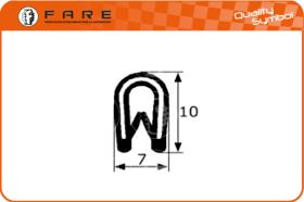 FARE PF002 - BURLETE PVC FLEXIBLE(ALMA METALIC)