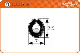 FARE PF003 - BURLETES PVC FLEXIBLE CROMO(ADHESIV