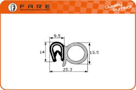 FARE PF007 - GOMA ESTANQUEIDAD PUERTA UNIVERSAL