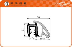 FARE PF013 - GOMA ESTANQUEIDAD PUERTA F.FOCUS