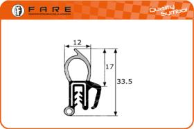 FARE PF022 - GOMA ESTANQUEIDAD MALETERO VARIOS