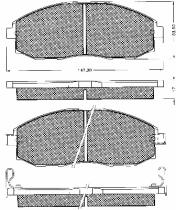 BSF 10767 - PASTILLAS HYUNDAI H-1 2.4 MPI 4WD 2