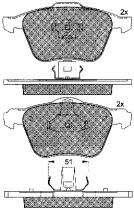 BSF 10816 - PASTILLAS VOLVO XC90 2.4TDI,2.5T DL