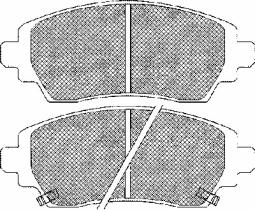 BSF 10820 - PASTILLAS TOYOTA COROLLA 1.4I,1.6I