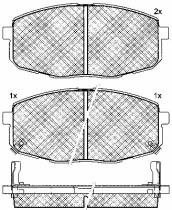 BSF 10822 - PASTILLAS KIA CARENS II 1.6I,1.8I D