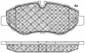 BSF 10848 - PASTILLAS MERCEDES SPRINTER 2006->