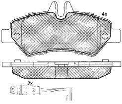 BSF 10849 - PASTILLAS MERCEDES SPRINTER 309/311