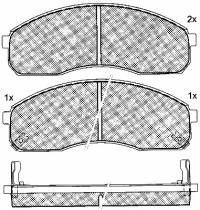 BSF 10872 - PASTILLAS KIA CARNIVAL II 2.5I,2.9