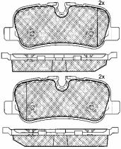 BSF 10884 - PASTILLAS LAND ROVER RANGE ROVER 05