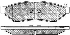 BSF 10907 - PASTILLAS CHEVROLET EVANDA(TR)