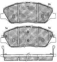 SWAG 10921 - PASTILLAS KIA CARNIVAL III,SORENTO