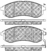 BSF 10929 - PASTILLAS MITSUBISHI L 200