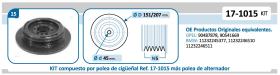 IJS 171015KIT - KIT POLEA CIGUEÑAL + POLEA ALTERNA. ADAP. A BMW - OPEL