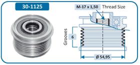 IJS 301125 - POLEA ALTERNADOR DACIA - MITSUBISHI - NISSAN - RENAULT