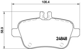 BREMBO P50091 - PASTILLA DE FRENO