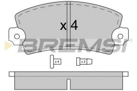 BREMSI BP2026 - JGO.PAST.FRENO RENAULT 16