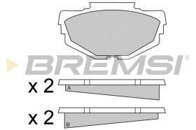 BREMSI BP2040 - JGO.PAST.FRENO AUSTIN 1000 MG 1300 RILEY KESTRE