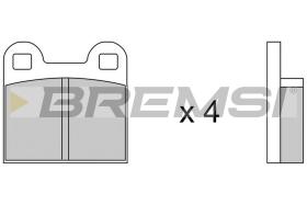 BREMSI BP2042 - JGO.PAST.FRENO ALFA 1750 2000 ALFETTA