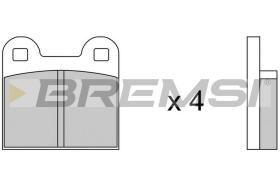 VALEO BP2047 - JGO.PAST.FRENO ALFA SPIDER SAAB 90 SAAB 99 SAAB