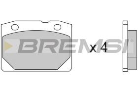 BREMSI BP2065 - JGO.PAST.FRENO LADA 1200 LADA 1300 LADA 1500 L