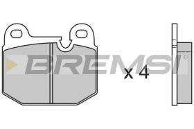 BREMSI BP2144 - JGO.PAST.FRENO BMW 315 BMW 316 BMW 318 BMW 320