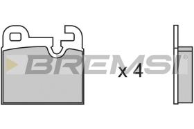 VALEO BP2145 - JGO.PAST.FRENO BMW 525 BMW 528 BMW 528I BMW 53
