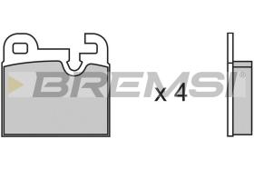 BREMSI BP2145 - JGO.PAST.FRENO BMW 525 BMW 528 BMW 528I BMW 53