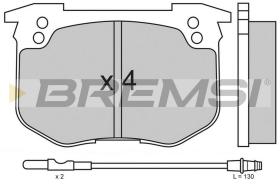 BREMSI BP2159 - JGO.PAST.FRENO ALPINE V6 PEUGEOT 505