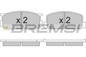 BREMSI BP2165 - JGO.PAST.FRENO DAIHATSU CHARMANT TOYOTA CELICA