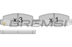 BREMSI BP2183 - JGO.PAST.FRENO MAZDA RX 7 MITSUBISHI LANCER MIT