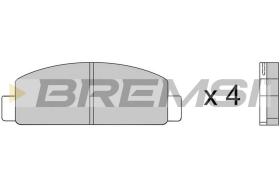 BREMSI BP2218 - JGO.PAST.FRENO MAZDA RX 7 I