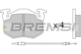 BREMSI BP2230 - JGO.PAST.FRENO PEUGEOT 505 RENAULT RENAULT 5 RE