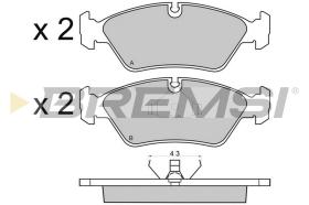 BREMSI BP2231 - JGO.PAST.FRENO BMW M3 BMW 628I BMW 630 BMW 635