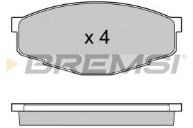 BREMSI BP2232 - JGO.PAST.FRENO TOYOTA CRESSIDA