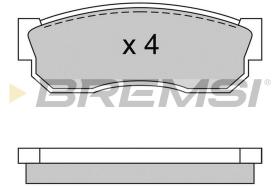 BREMSI BP2246 - JGO.PAST.FRENO NISSAN CUBIC NISSAN SUNNY NISSAN