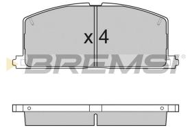 BREMSI BP2255 - JGO.PAST.FRENO TOYOTA CAMRY TOYOTA CARINA II TO