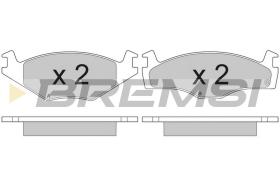 BREMSI BP2261 - JGO.PAST.FRENO VW GOLF PASSAT POLO SCIROCCO CAD